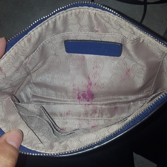 Michael Kors Blue Clutch - Picture 3 of 4